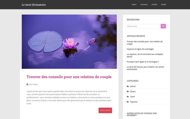 Le tarot divinatoire - Le site spécialisé dans le tarot divinatoire